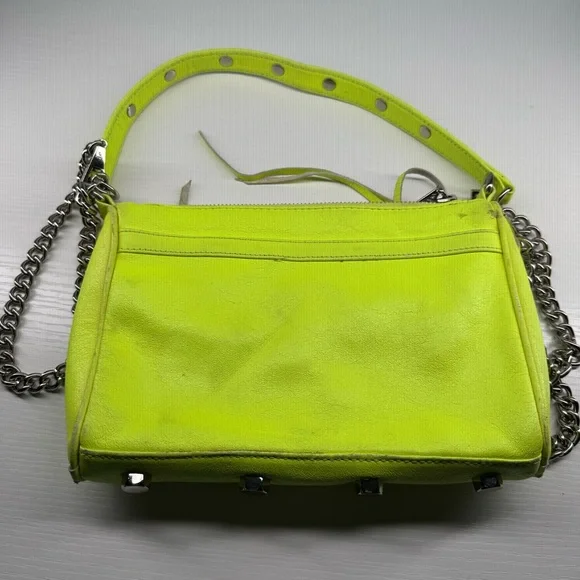 Rebecca Minkoff Neon Yellow Mini Crossbody - Picture 4 of 13